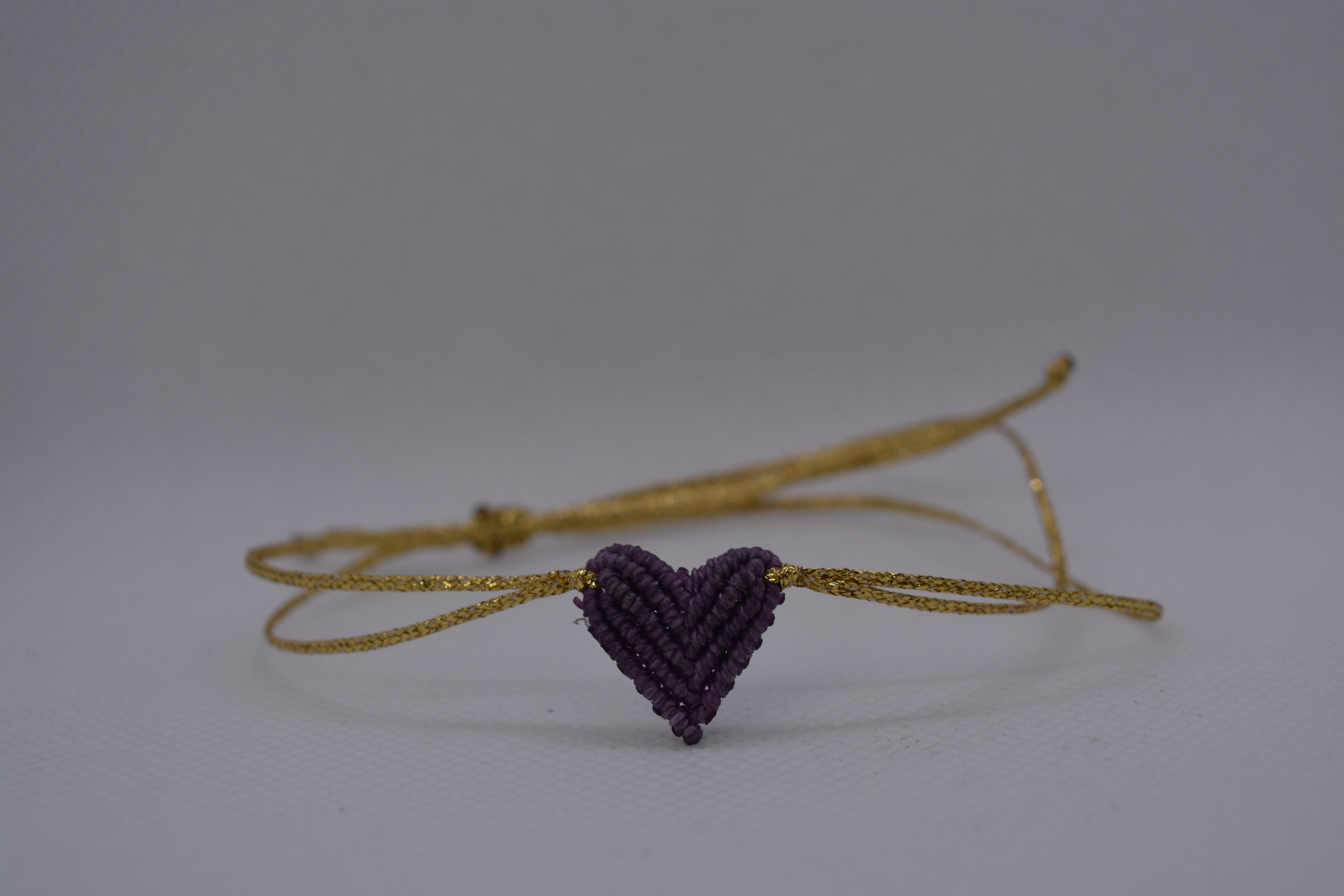 Bracciale Cuore Macramè